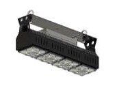 MechaTronix CoolBeam SQ4-01 single-row kit with four square LED coolers in a black bracket