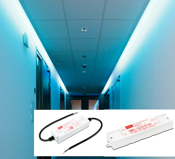 constant voltage DALI solution for indirect lighting