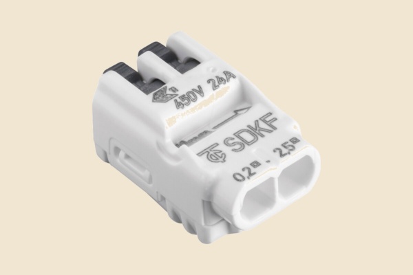 SDKF connectors: secure push-in joints for thin LED wires