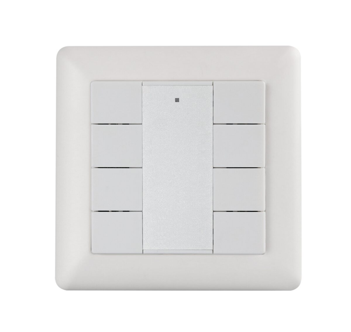 Helvar 14xD2 DALI-2 control panel with backlit buttons in a 55 mm frame