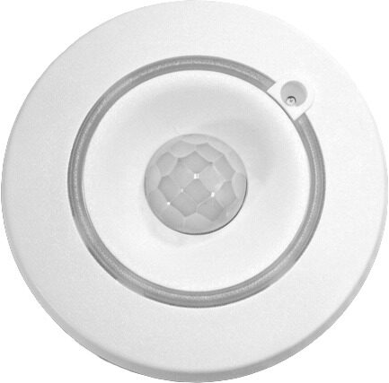 Helvar 321D2 DALI-2 ceiling multisensor, round white housing with PIR lens and light sensor
