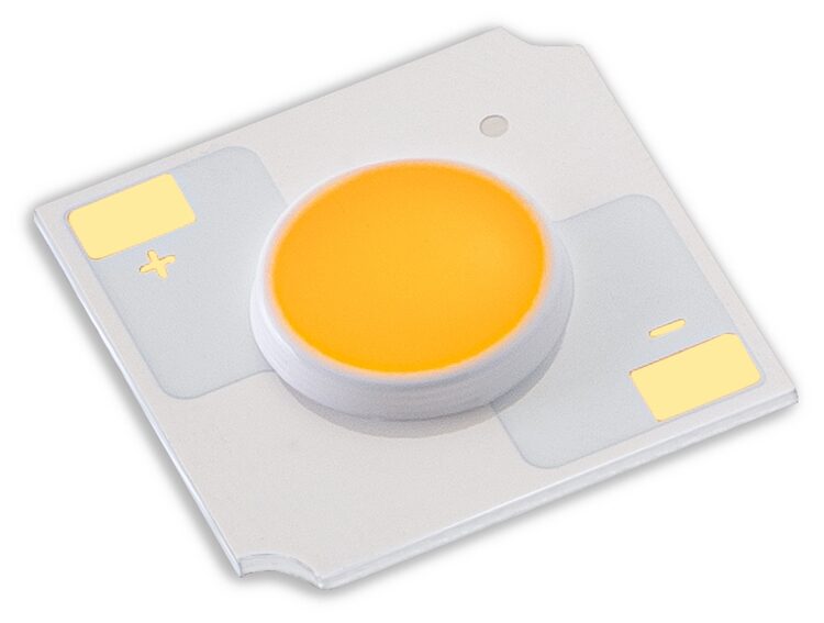 Citizen CITILED High Intensity Version 4 Type-F COB on a white ceramic substrate with a round emitting surface