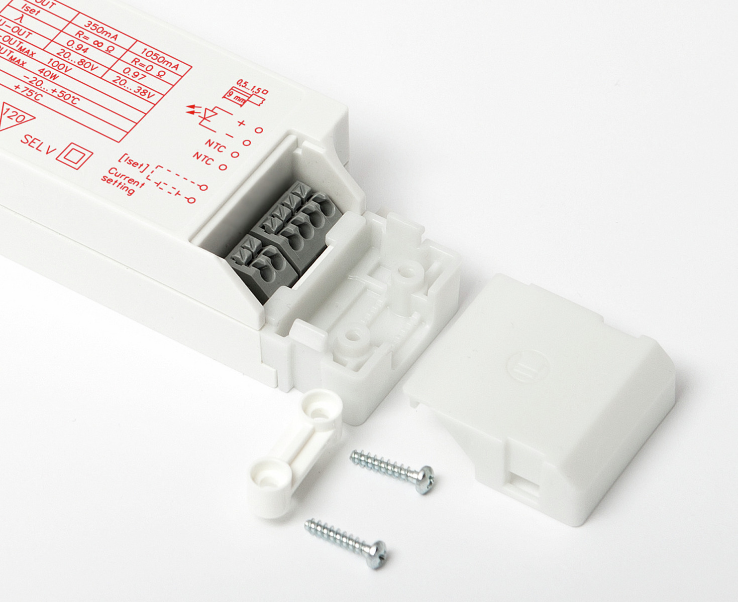 LL1x40-SR Click-on strain relief for LED drivers (Discontinued)