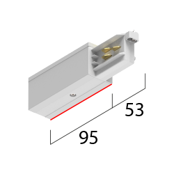 ONETRACK End feed (Key right)