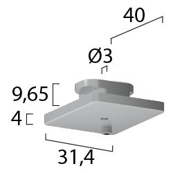 ONETRACK bracket for suspensions (reverse use)