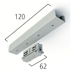 Electrical and mechanical straight coupler