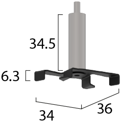 ONETRACK Pendant clip with gripper