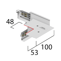 ONETRACK L-coupler (Key inside)