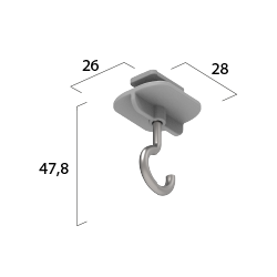 ONETRACK Hook suspension
