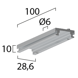 ONETRACK bracket for "in row" use