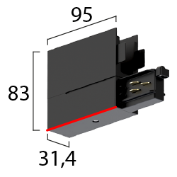 ONETRACK End feed (Key right)