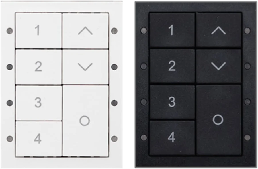 135WD2 / 135BD2 · 4 scenes, Off + Up/Down (7 buttons)