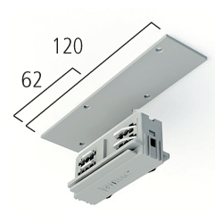 Electrical and mechanical straight coupler