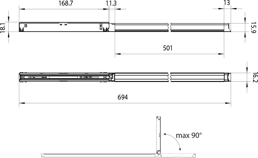 Dimension drawing