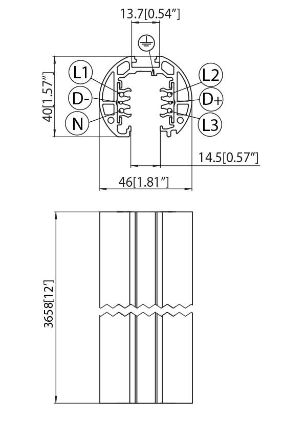 Dimension drawing