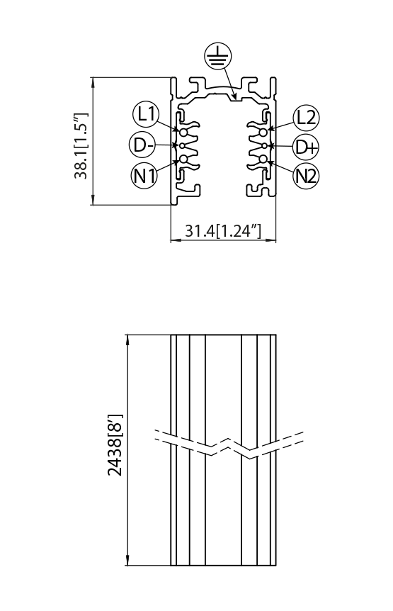 Dimension drawing