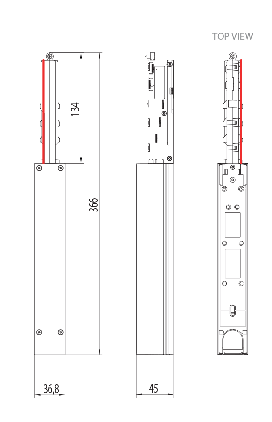 Dimension drawing