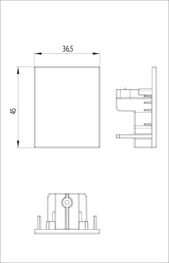 Dimension drawing
