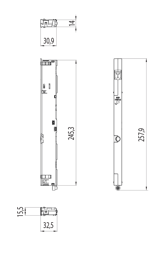 Dimension drawing