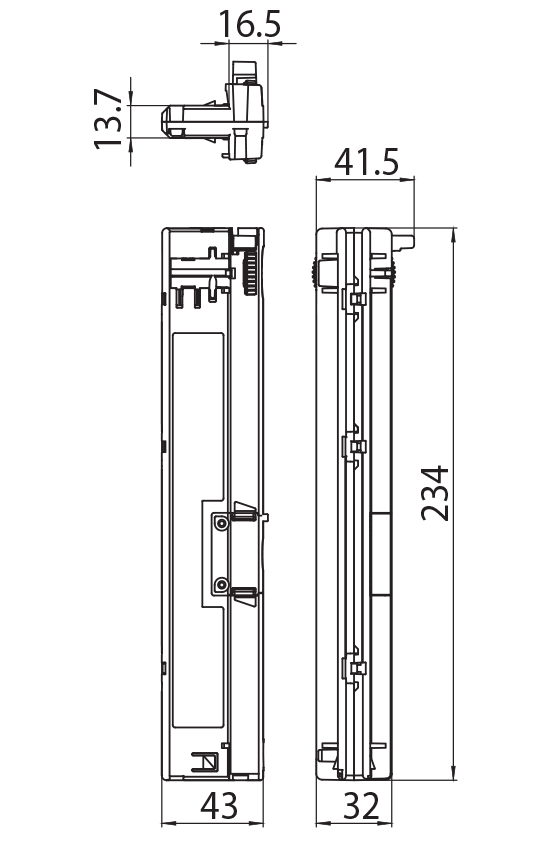 Dimension drawing
