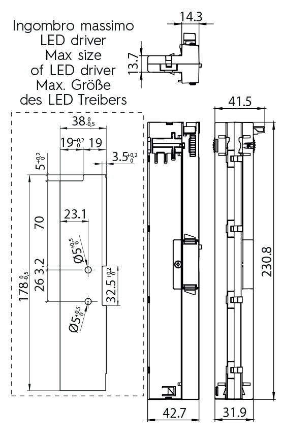 Dimension drawing