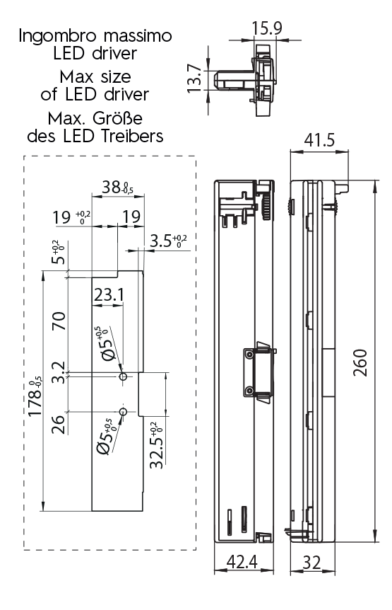 Dimension drawing