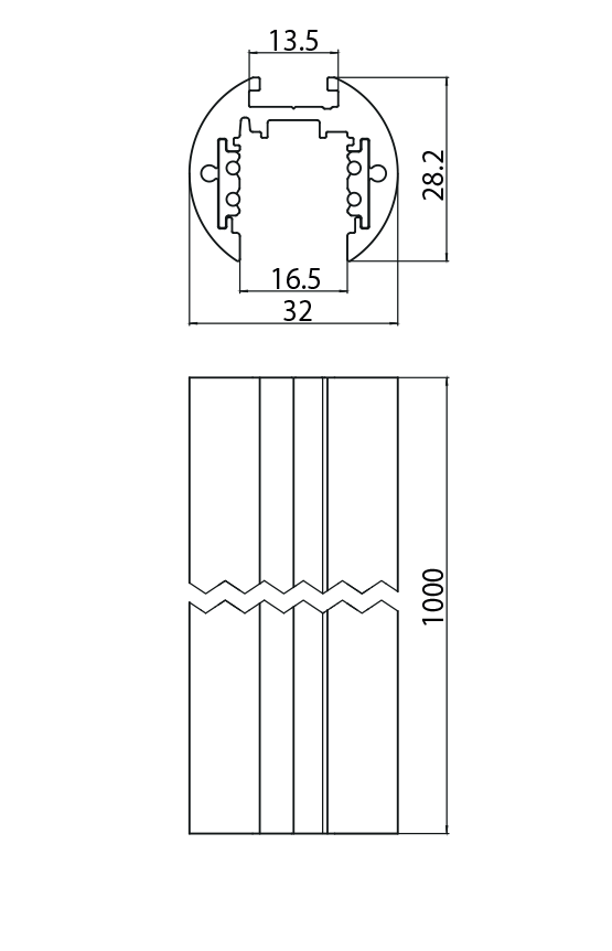 Dimension drawing