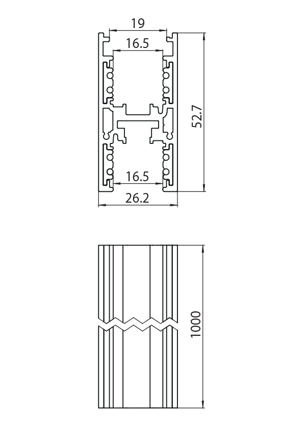 Dimension drawing