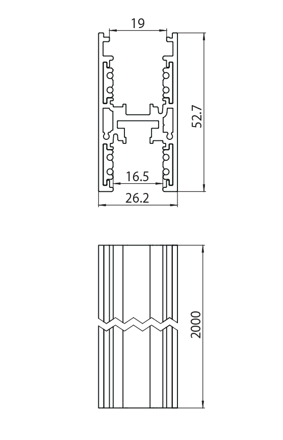 Dimension drawing