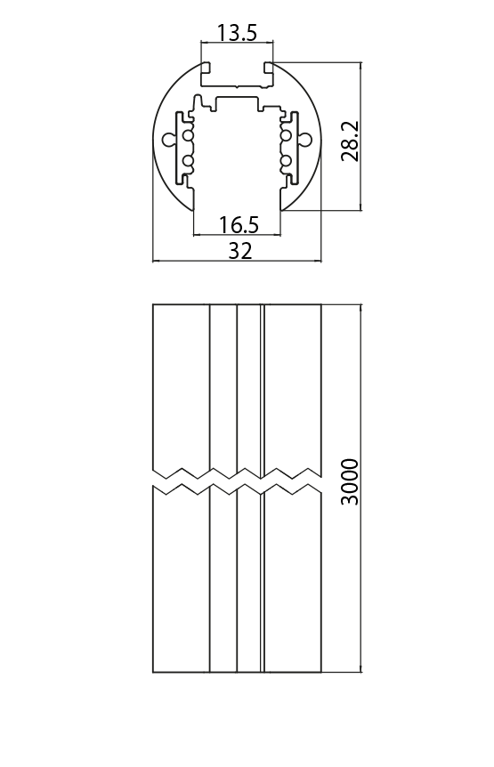 Dimension drawing