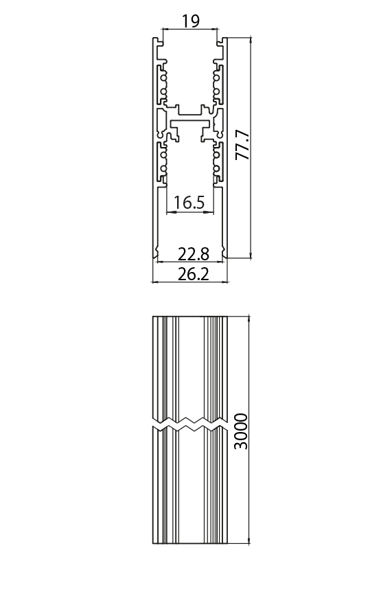 Dimension drawing
