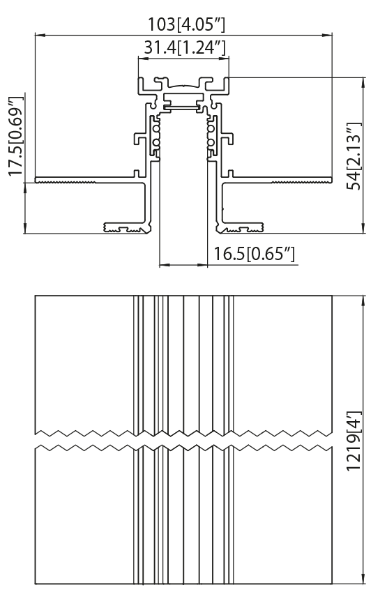 Dimension drawing