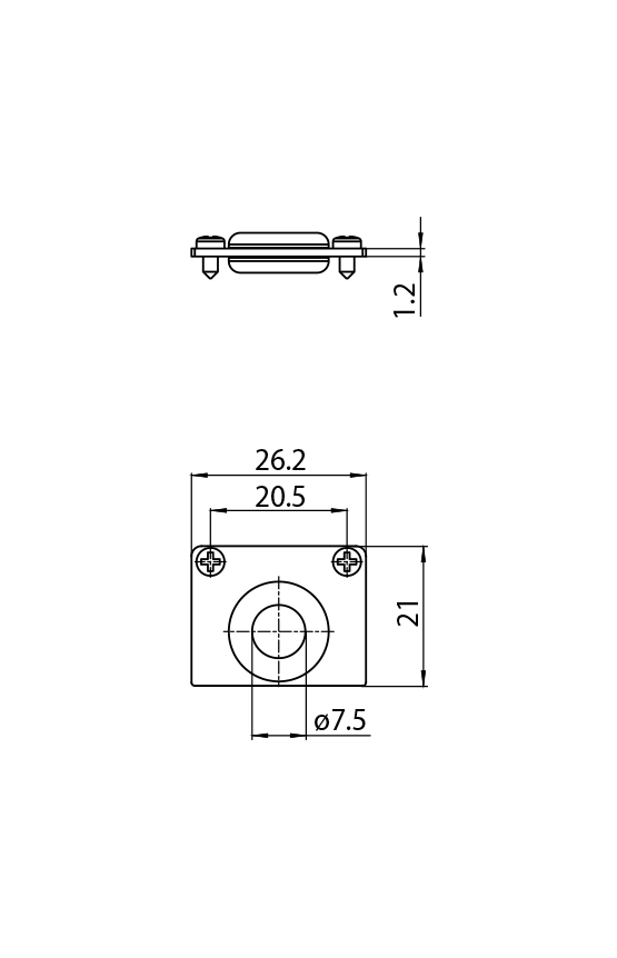 Dimension drawing