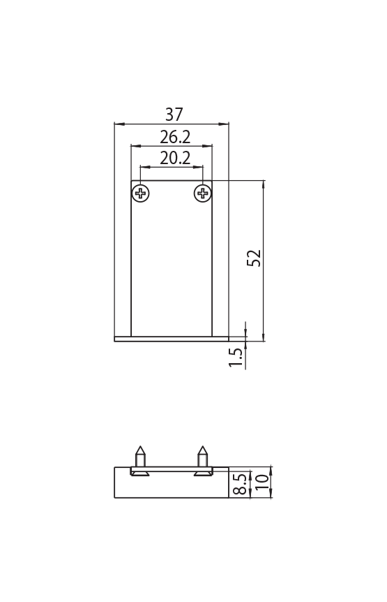 Dimension drawing