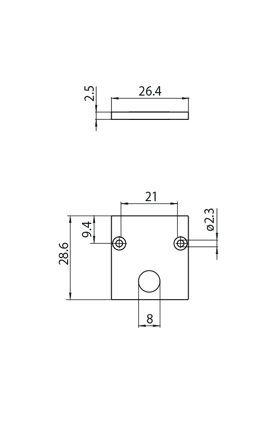 Dimension drawing