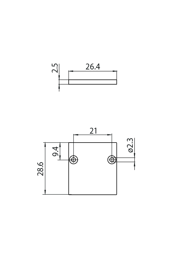 Dimension drawing