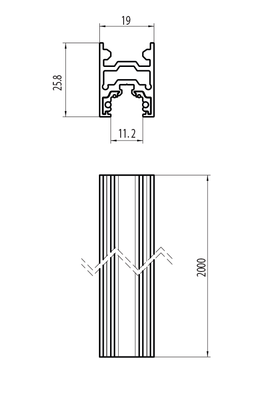 Dimension drawing