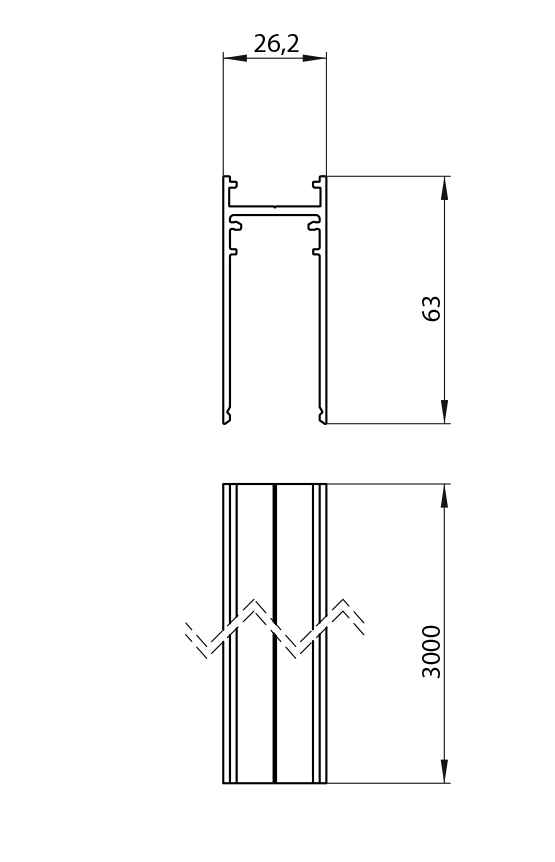 Dimension drawing