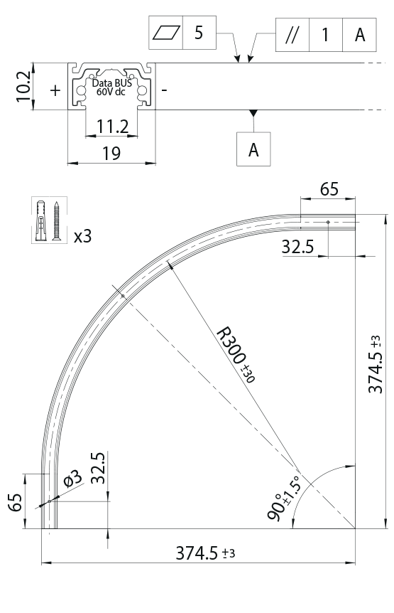 Dimension drawing