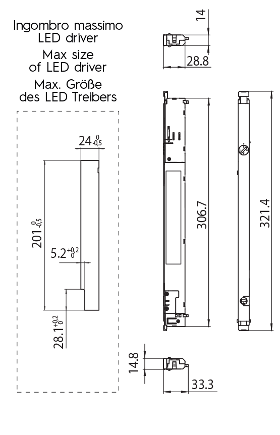 Dimension drawing