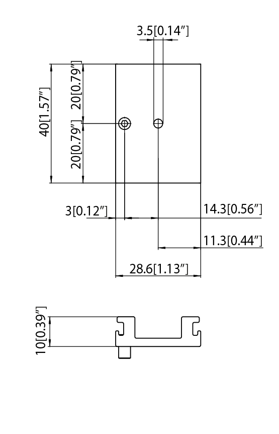 Dimension drawing
