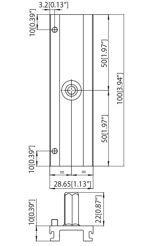 Dimension drawing