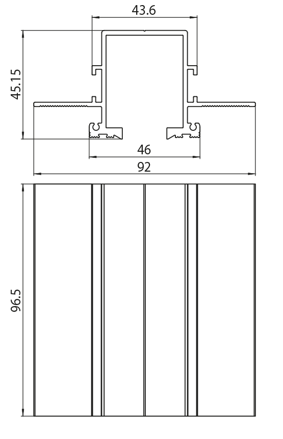 Dimension drawing