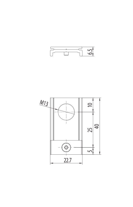 Dimension drawing