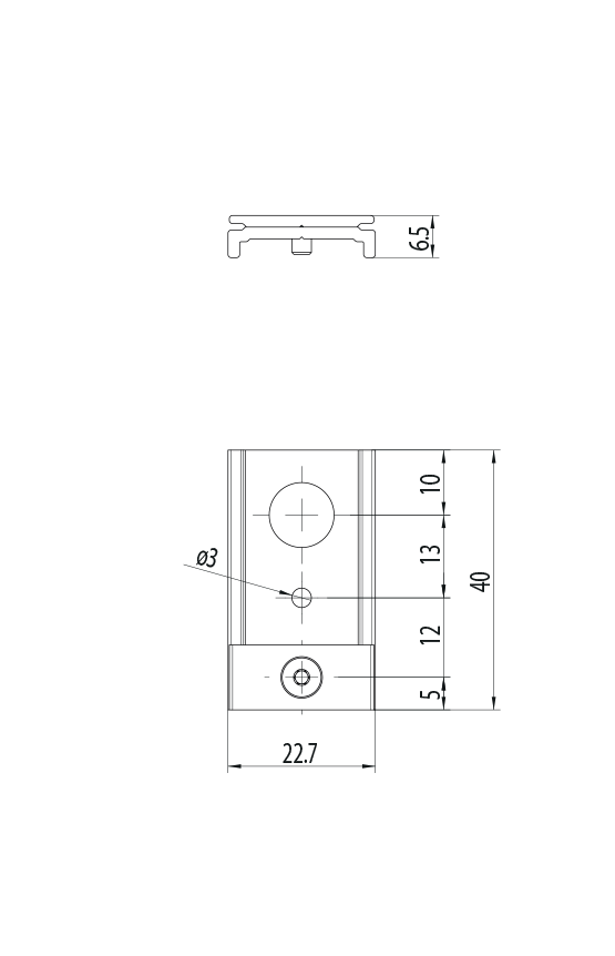 Dimension drawing