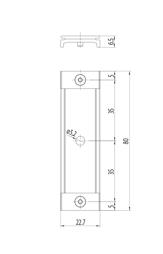Dimension drawing