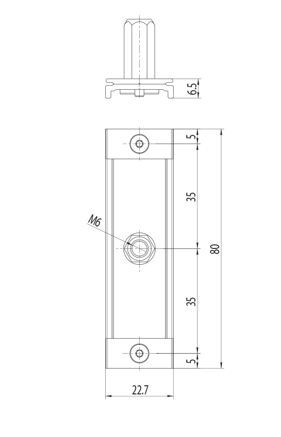 Dimension drawing