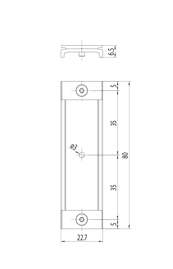 Dimension drawing