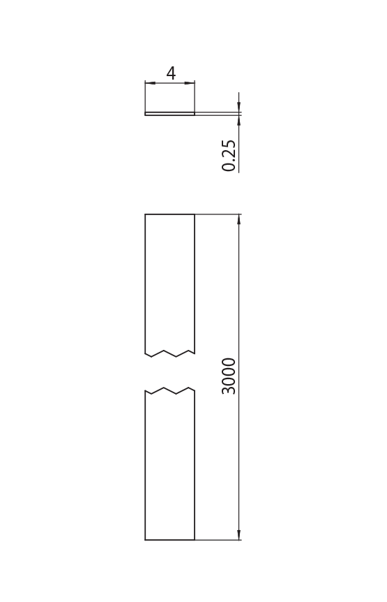 Dimension drawing