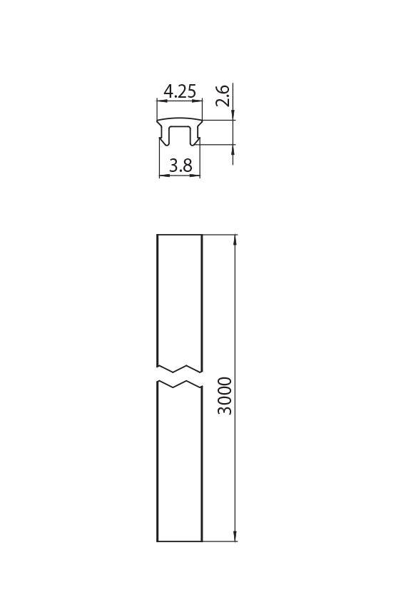 Dimension drawing